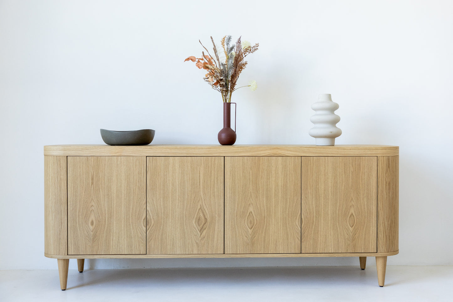 HSM Collection-Sideboard Dune 4 Door-200x50x77,5-Natur-Eiche