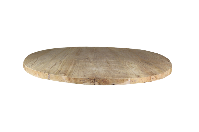 HSM Collection - Ovaler Tischplatte - 220x110x4 - Natur - Teak