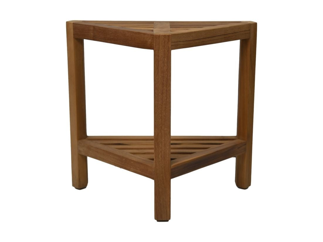 HSM Collection-Driehoekige Gartenbeistelltisch-46x30x46.5-Natur-Teak