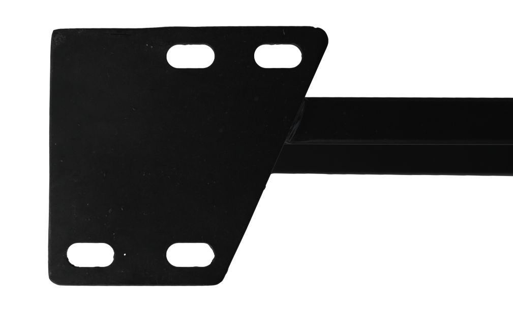 HSM Collection-Tafelpoot Modell U S/2-70x10x72 (75x75 mm)-Schwarz-Metall