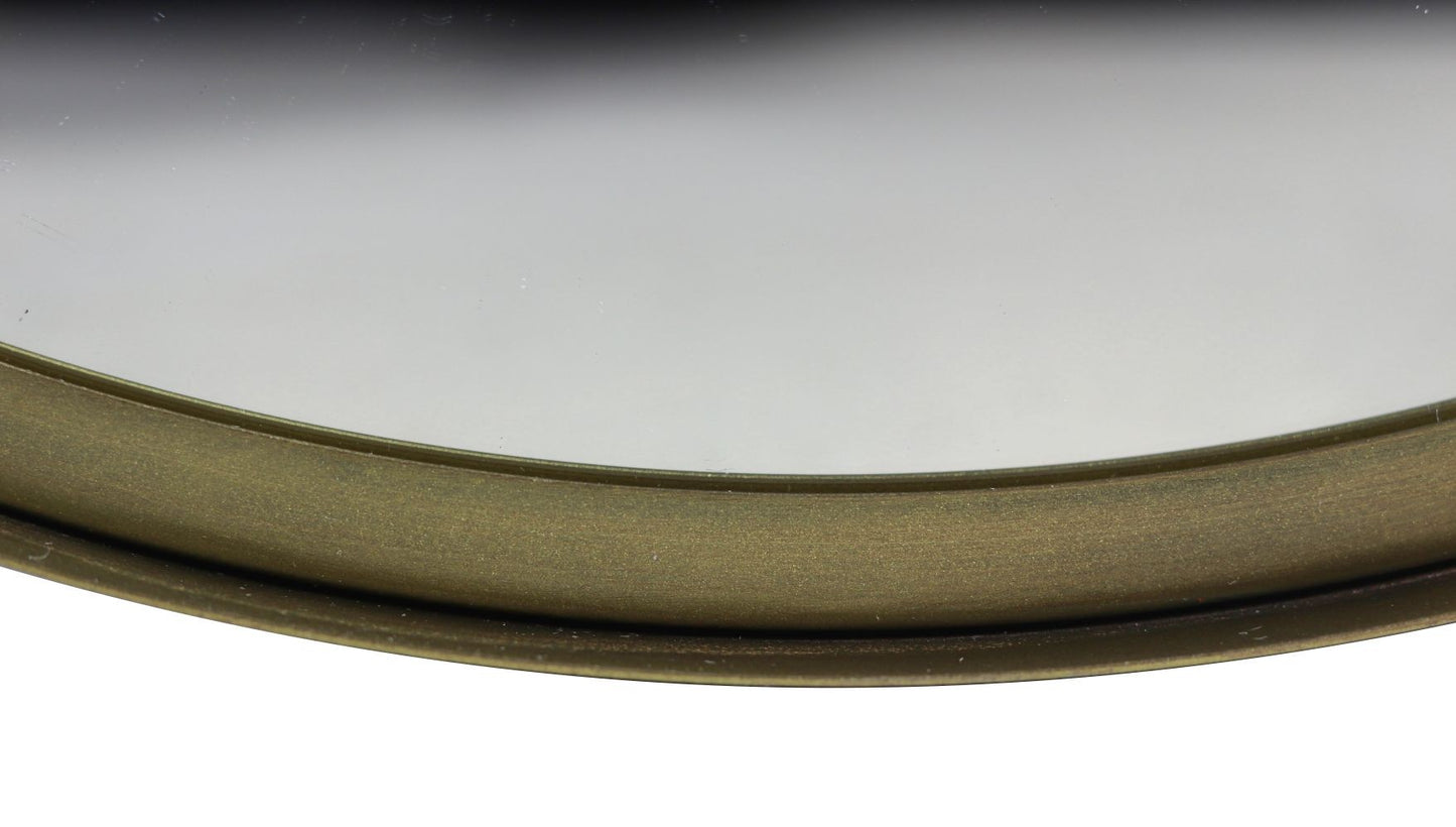 HSM Kollektion - Runder Spiegel - 50X2X50 - Gold - Metall