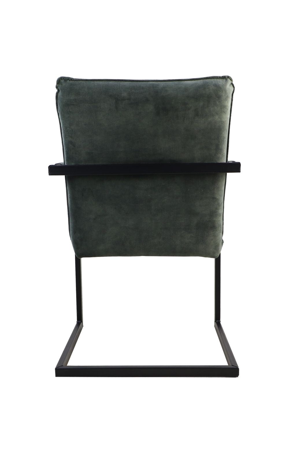 HSM Collection-Esszimmerstuhl Boston S/2-56x68x89-Hellgrün/Schwarz-Stoff/Metall