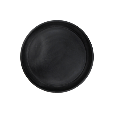 HSM Collection-Runde Beistelltisch Ventura-ø50x42-Schwarz-Mango/Metall