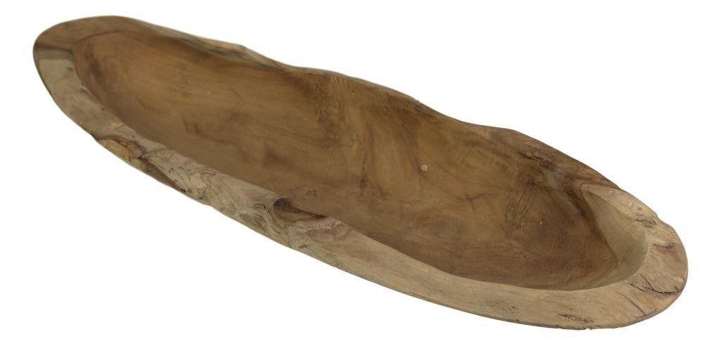 HSM Collection-Fruitschale Kano -50x15x7-Natur-Teak