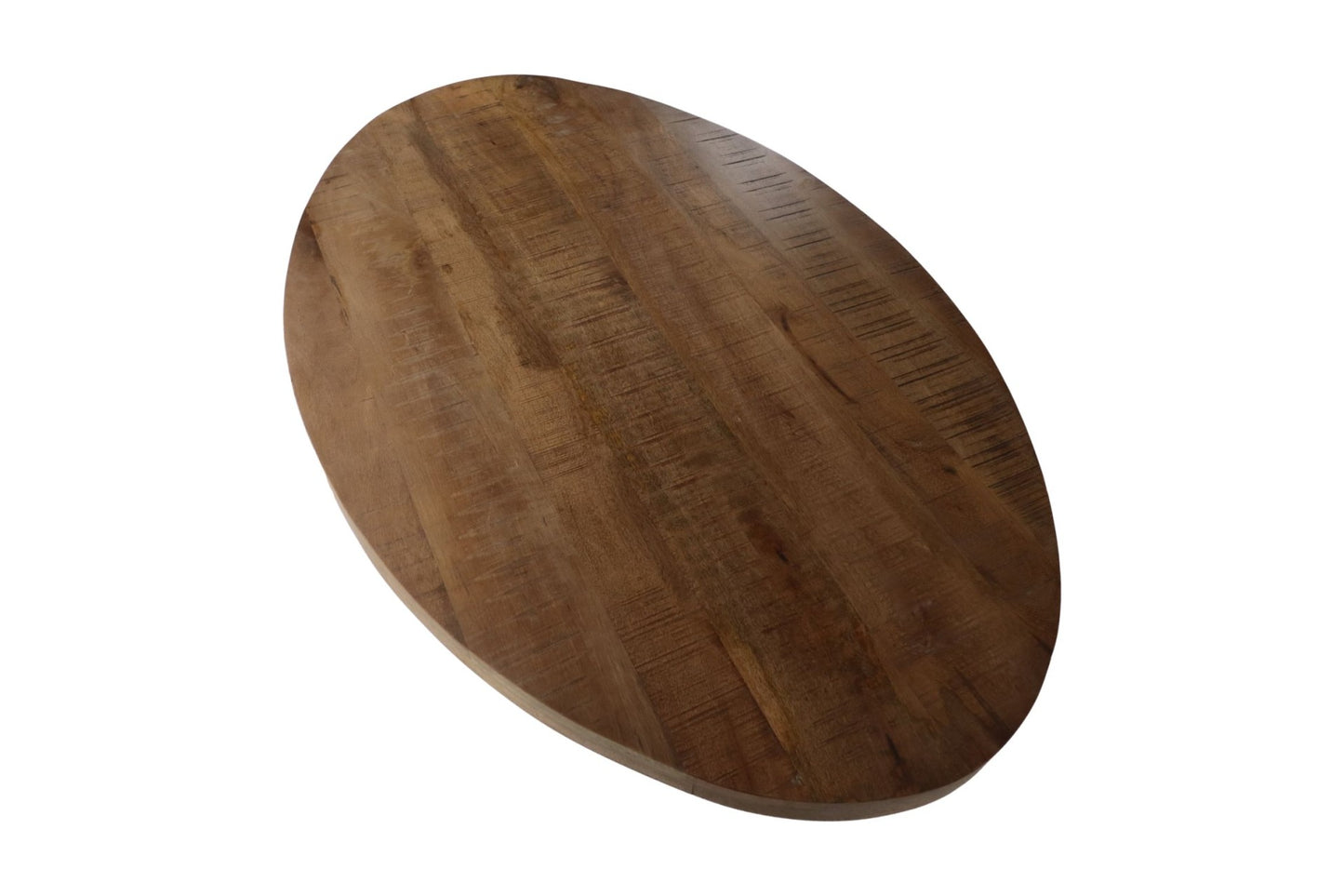 HSM Collection - Ovaler Couchtischplatte - 120x80x4,5 - Natur-Mango