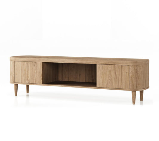 HSM Collection-TV-Schrank Dune 2 Tür-200x50x55-Natur-Eiche