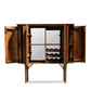 HSM Collection-Bar-Schrank Tide 4 Tür-140x45x150-Braun-Mango