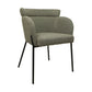 HSM Collection-Esszimmerstuhl Luca S/2-57x60x81-Hellgrau/Schwarz-Stoff/Metall