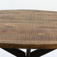 HSM Collection - Ovaler Esstisch Melbourne - 220x110x76 - Natur/Schwarz - Mango/Metall