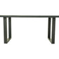 HSM Collection-Rechteckiger Esstisch Melbourne-160x90x77-Schwarz-Mango/Metall
