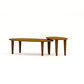 HSM Collection - Ovaler Beistelltisch Tide - 90x50x43 - Braun - Mango
