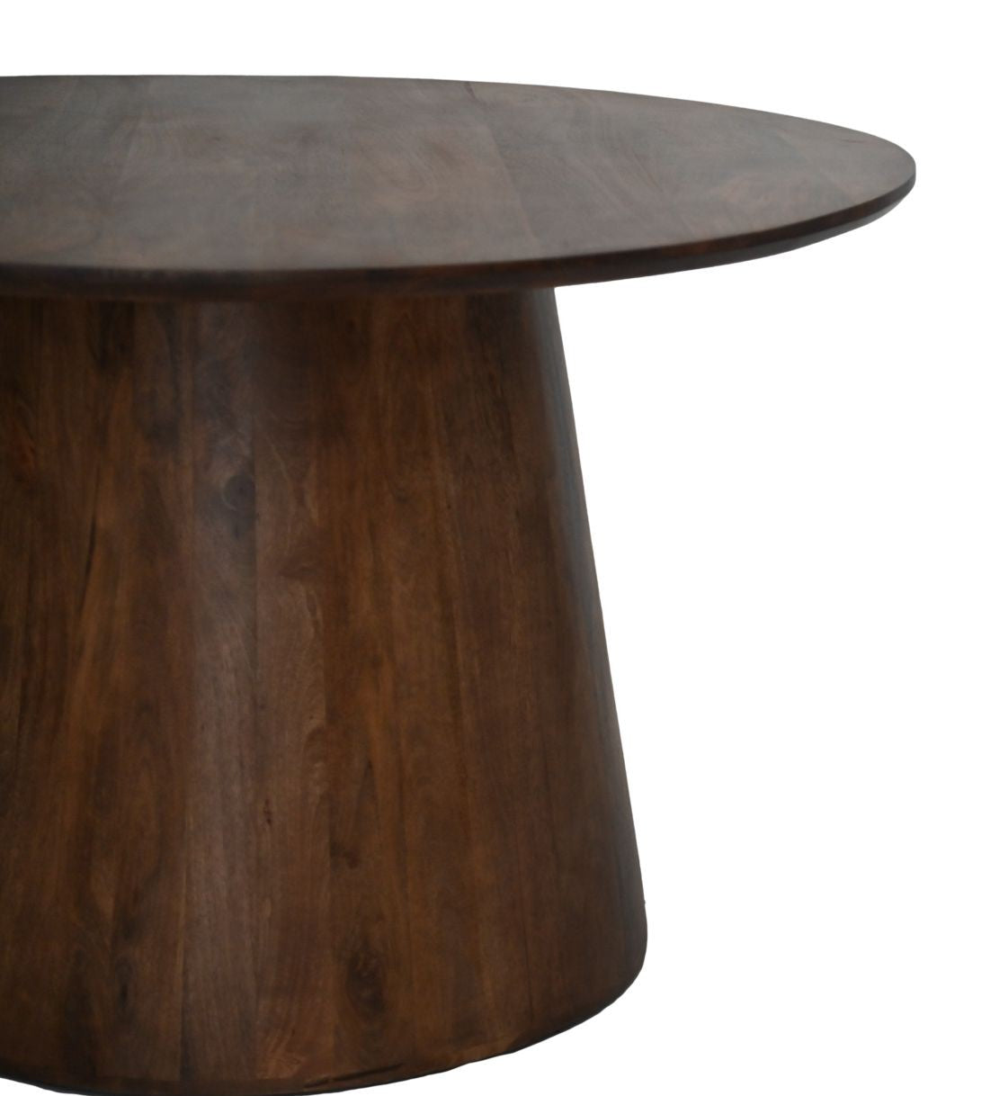 HSM Kollektion-Runder Esstisch Drum-120X120X77-Braun-Mango