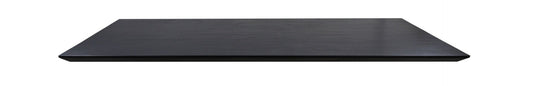 HSM Kollektion-Rechteckige Tischplatte Zürich-200x100x3,8-Schwarz-Mango