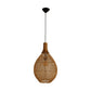 HSM Kollektion-Hängelampe-34x34x58-Natur-Rattan/Teak