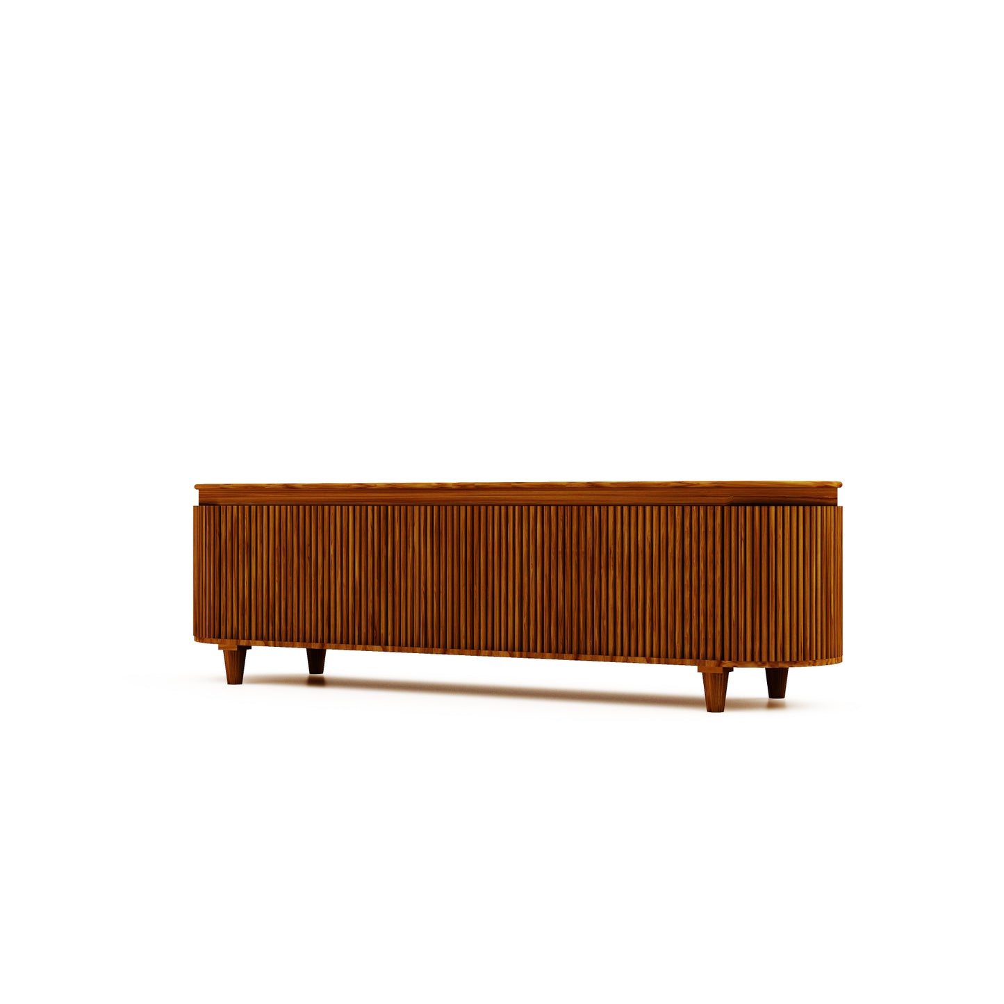 HSM Collection-TV-Schrank Tide 5 Tür-190x45x55-Braun-Mango