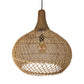 HSM Kollektion-Hängelampe-43x43x46-Natur-Rattan/Teak