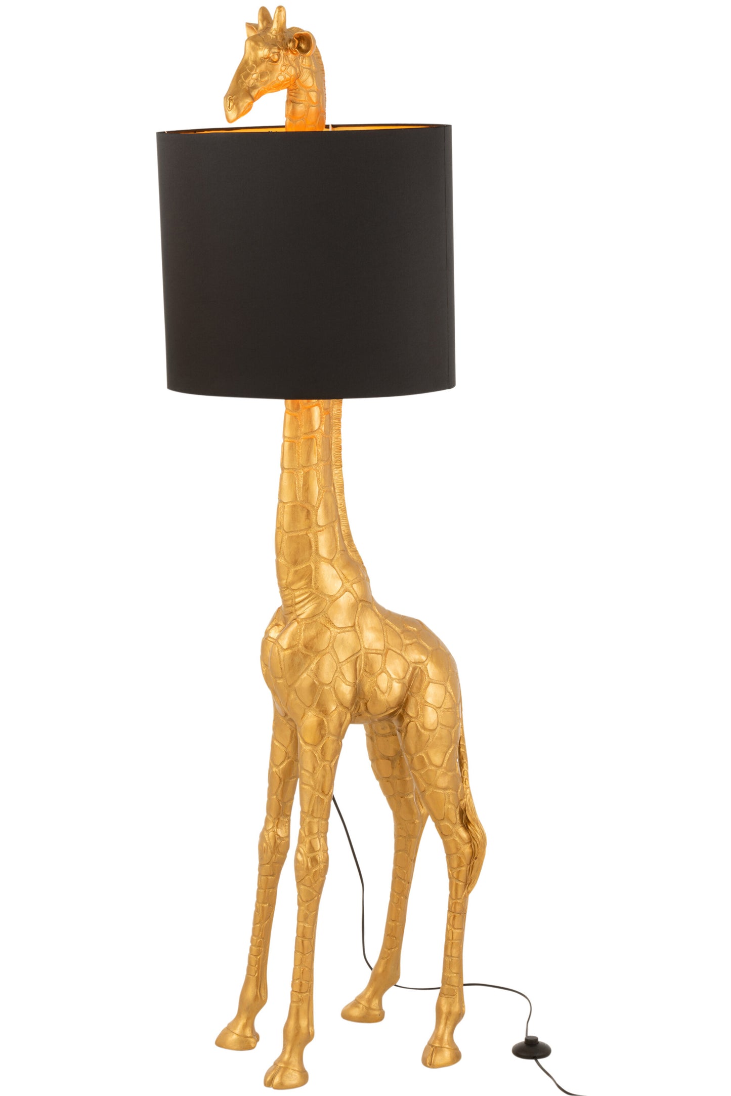 LAMPE GIRAFFE POLY GOLD