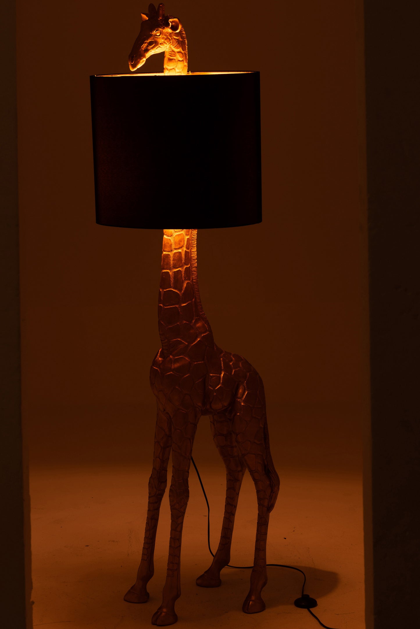LAMPE GIRAFFE POLY GOLD