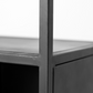 HSM Collection-Offenes Regal Manhattan-65x35x175-Schwarz-Metall