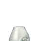 VASE AUF FUß GAMAL HOLZ/RECYCELT GLAS NATURELL/TRANSPARENT LARGE