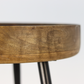 HSM Collection-Round Side Table Ventura-ø40x42-Natur/Schwarz-Mango/Metall