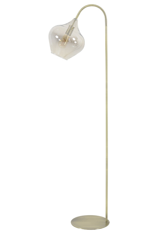 Stehlampe 45x28x160 cm RAKEL antikes Bronze + rauchig