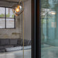 Stehlampe 45x28x160 cm RAKEL antikes Bronze + rauchig