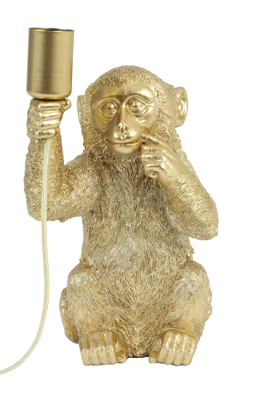 Tischlampe Affe - Gold - 19,5x20x34cm