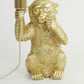 Tischlampe Affe - Gold - 19,5x20x34cm