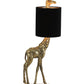 Tischlampe Giraffe - Gold/Schwarz - 26x16x61cm