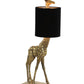 Tischlampe Giraffe - Gold/Schwarz - 26x16x61cm
