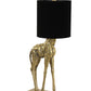 Tischlampe Giraffe - Gold/Schwarz - 26x16x61cm
