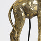 Tischlampe Giraffe - Gold/Schwarz - 26x16x61cm