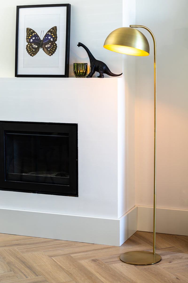 Stehlampe Mette - Gold - 37x30x155cm