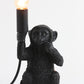 Tischlampe Affe - Schwarz - 13x12,5x23,5cm