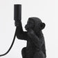 Tischlampe Affe - Schwarz - 13x12,5x23,5cm