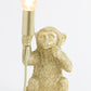 Tischlampe Affe - Gold - 13x12,5x23,5cm