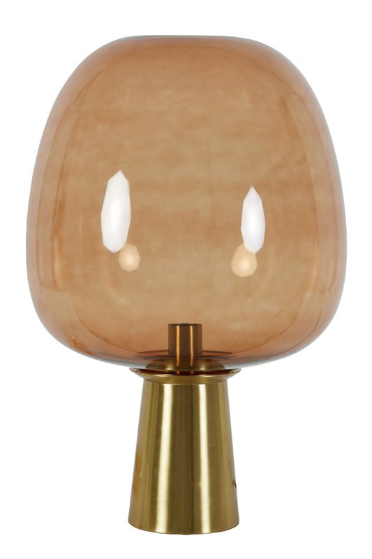 Tischlampe Maysony - Braun - Ø40cm
