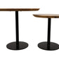 HSM Collection-Runde Beistelltisch Zürich -ø60x50/ø45x42-Natur/Schwarz-Akazie/Metall
