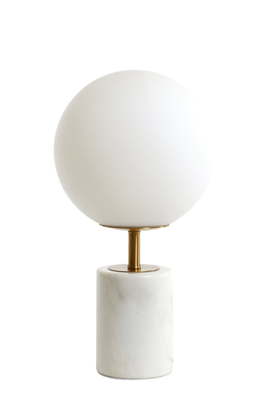 Tischlampe Medina - Weiß - Ø25cm