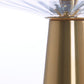 Tischlampe Pleat - Glas/Gold - Ø30cm