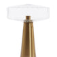 Tischlampe Pleat - Glas/Gold - Ø40cm