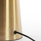 Tischlampe Pleat - Glas/Gold - Ø40cm