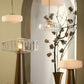 Tischlampe Pleat - Glas/Gold - Ø40cm