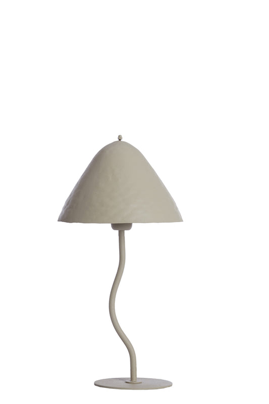Tischlampe Elimo - Grau - Ø25cm