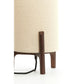 Tischlampe Litto - Dunkelbraun - Ø22cm