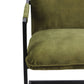 HSM Collection-Esszimmerstuhl Boston S/2-56x68x89-Grün/Schwarz-Stoff/Metall