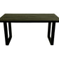 HSM Collection-Rechteckiger Esstisch Melbourne-160x90x77-Schwarz-Mango/Metall