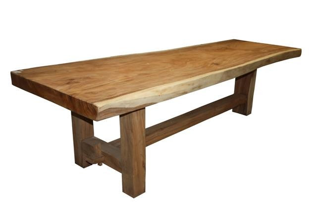 HSM Collection-Esstisch Heavy-230x80-95x78-Natur-Munggur