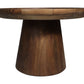 HSM Kollektion - Runder Beistelltisch Drum-60x60x40-Braun-Mango